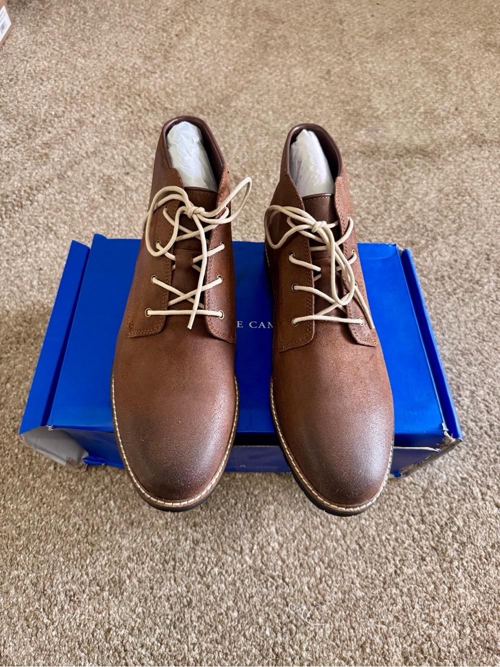 Men's Vince Camuto Brown Chukka Boots - Premium Casual Lace-Up